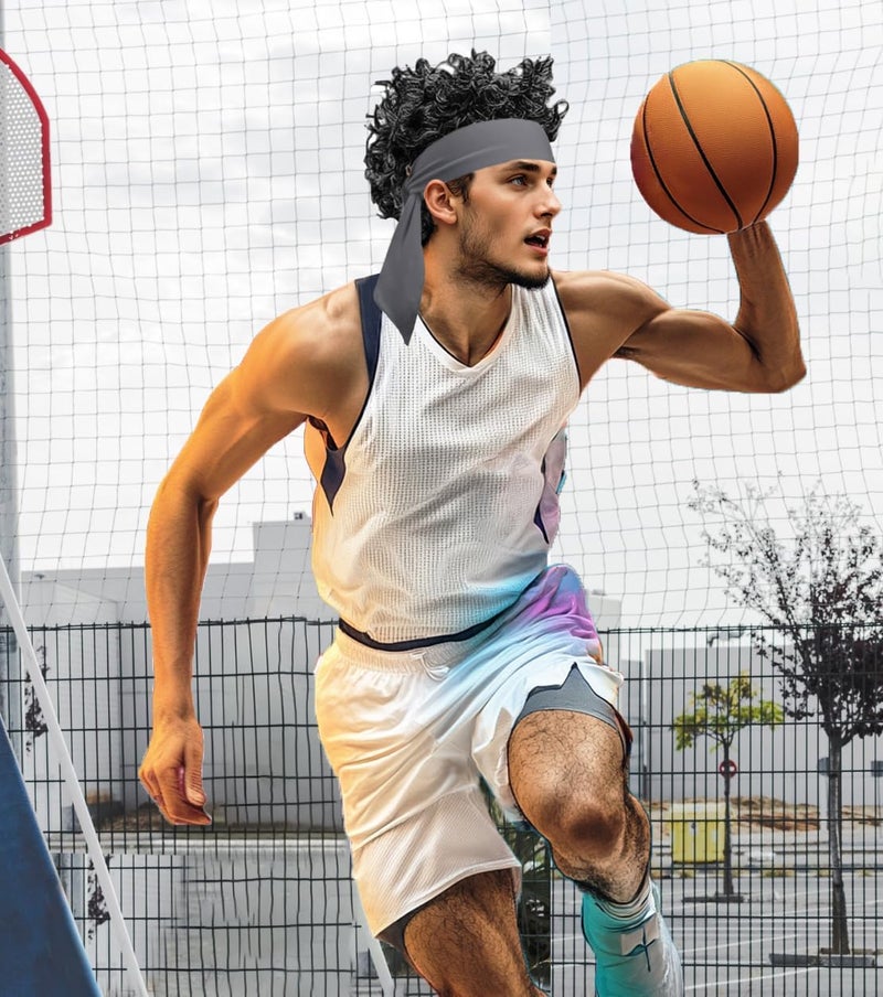 SRLLBBY Sport Tie Headbands Tennis Head Tie for Men Women Sports Fans Ninja Soccer Basketball Teams Head Ties Halloween - Image 2
